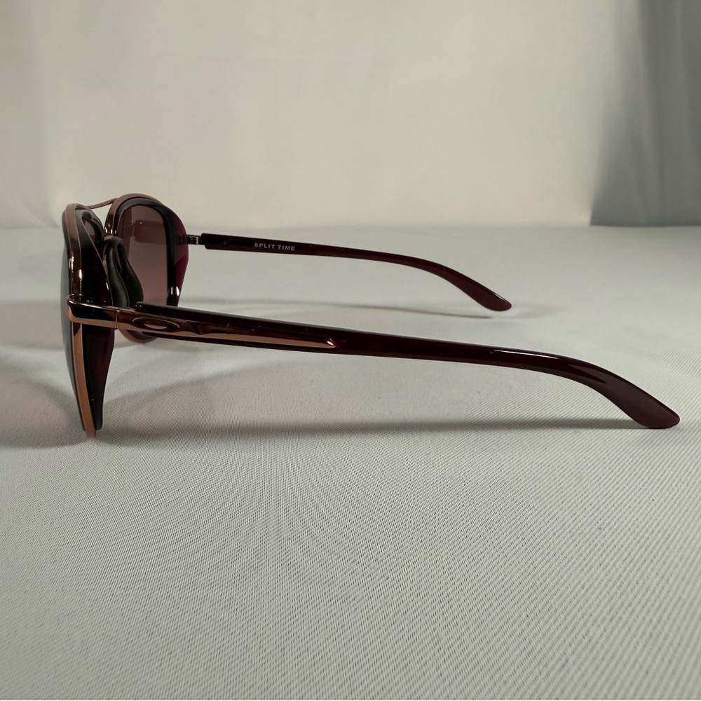 Oakley Women's, Split Time, Brown Frame with Brown Gradient Lenses Sunglasses - Picture 3 of 12